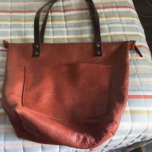 Portland Leather Goods Medium Tote in Rust